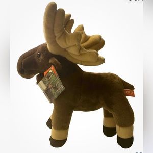 Wild Republic Cuddlekins 12” Brown Moose Nature Park Forest Plush Stuffed Animal